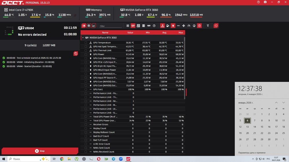 Видеокарта Asus phoenix RTX 3060 V2