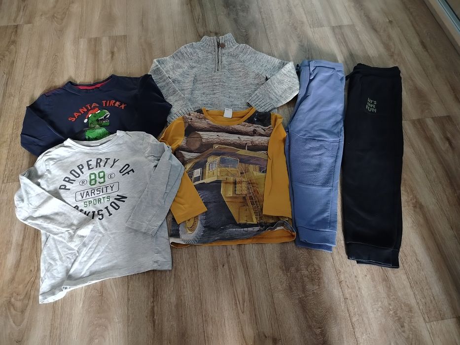 Ubrania dla chłopca rozmiar 116