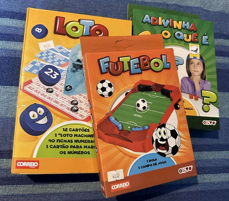 Lote jogos Futebol, Loto e Adivinhas Novos
