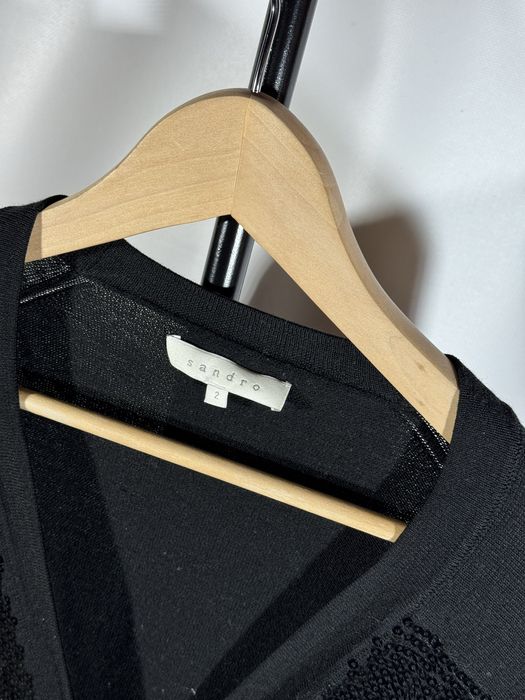 Кофта кардиган светр з паєтками Sandro Paris оригінал М