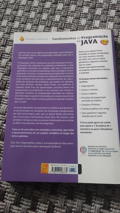 Fundamentos de Programação em Java Matosinhos E Leça Da Palmeira • OLX.pt