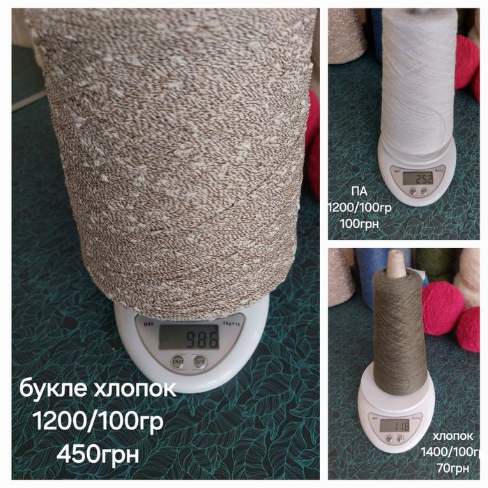 Пряжа, нитки для в'язання