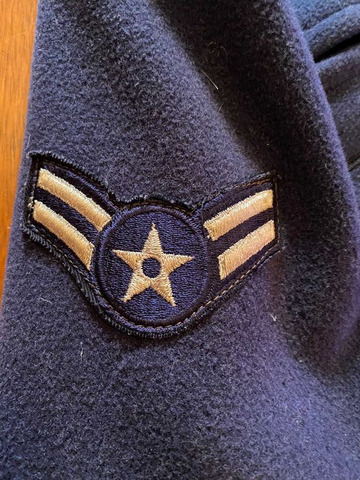 Płaszcz granatowy wełniany USA