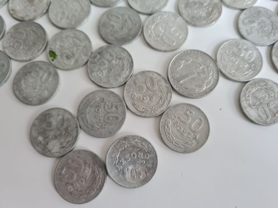 50gr monety prl 45szt od 1971r monety