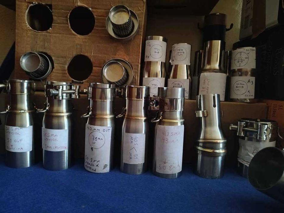 Tubos redutores de escape curva p moto varios modelos e diametros etc