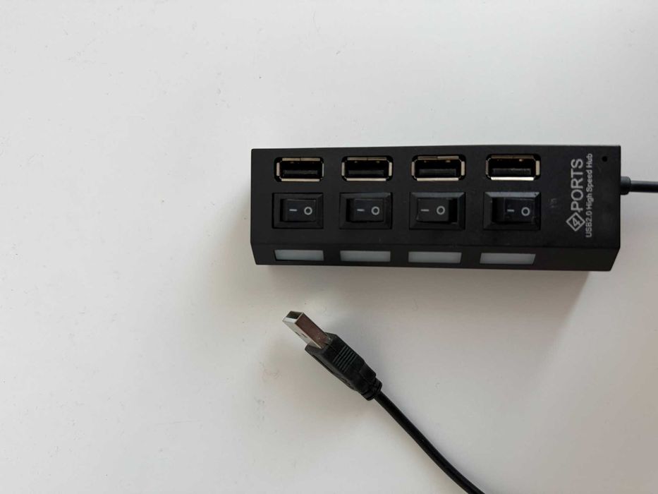 Rozdzielacz 4 Portów USB 2.0 High Speed Hub