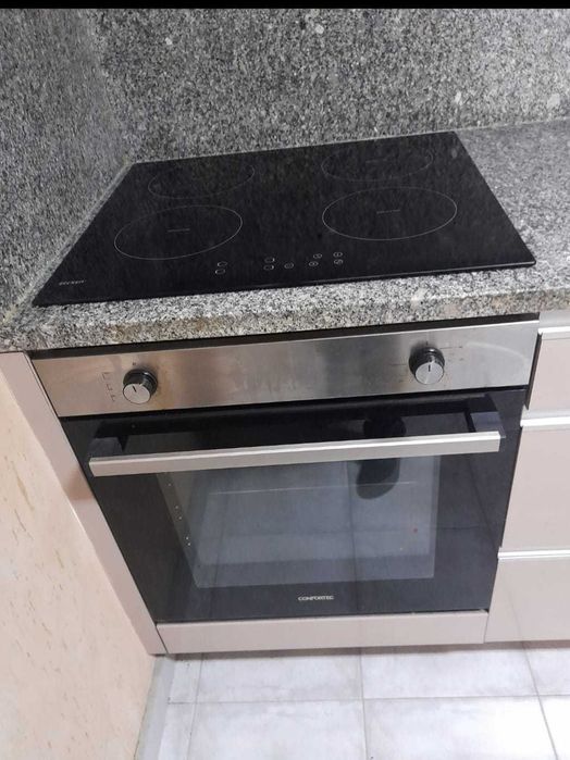 Forno e placa de cozinha indução