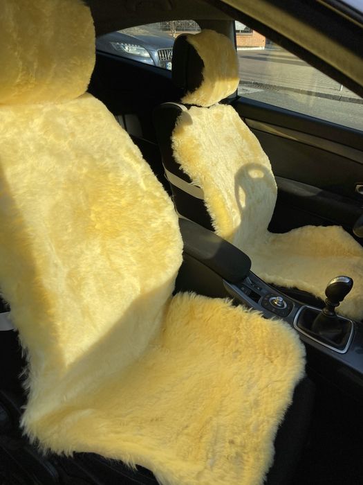 Авточехол із натуральної овчини, меховой чехол, накидка на автокрісло