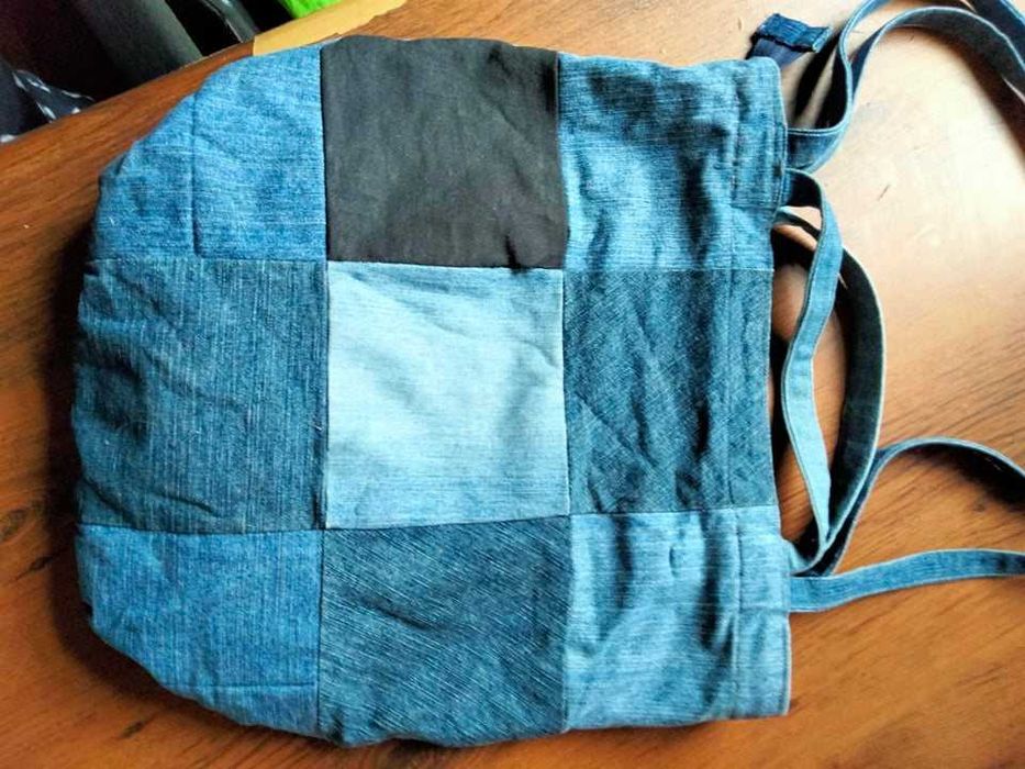 Torba jeansowa z podszewką.