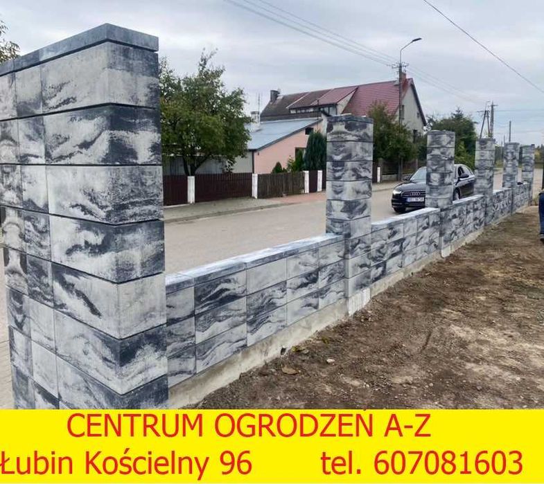 Bloczki ogrodzeniowe / płot / Joniec Kost-bet / Konekt / Styrobud