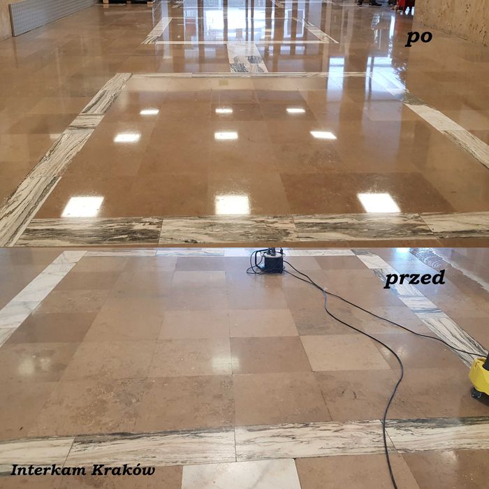 Renowacja polerowanie szlifowanie posadzek marmur, granit, lastryko.