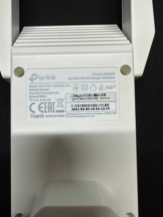 Усилитель Wi-Fi TP-Link RE605X AX1800 Wi-Fi 6 / Mesh / Gigabit
