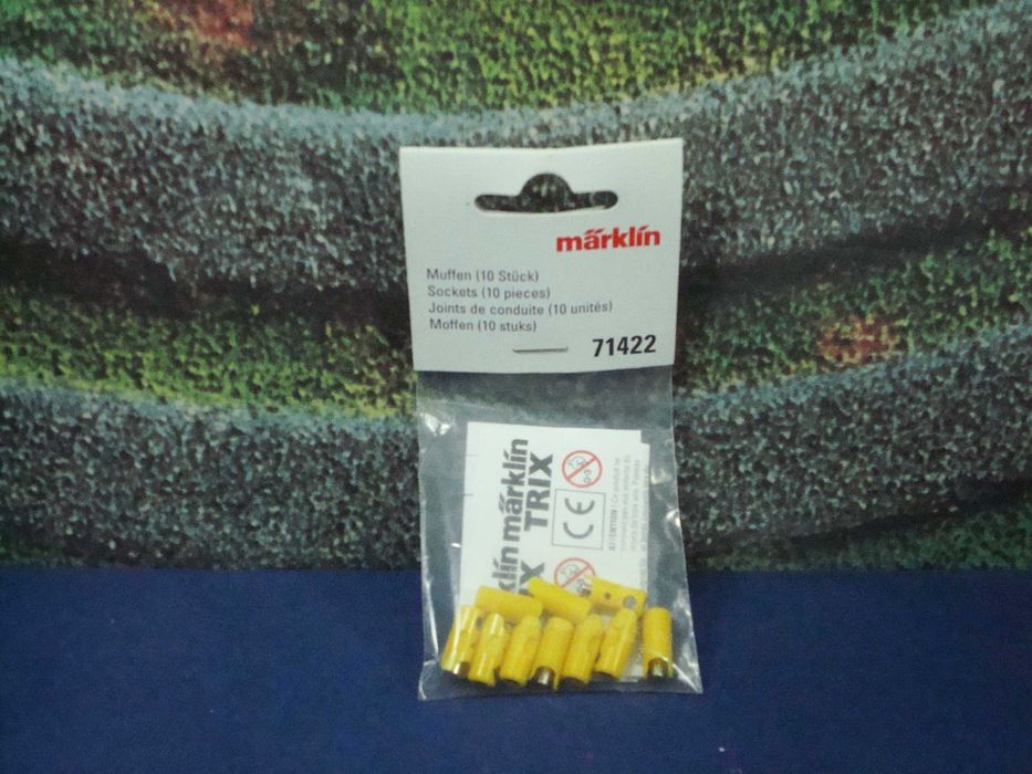 Marklin 71422 - Fichas Fêmea Amarelas / Stock 2 / Artigo Novo