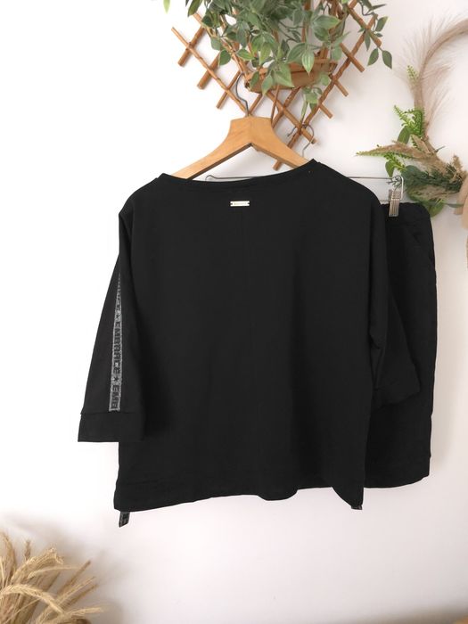 Komplet dresowy czarna spódnica i bluza L XL bacardo