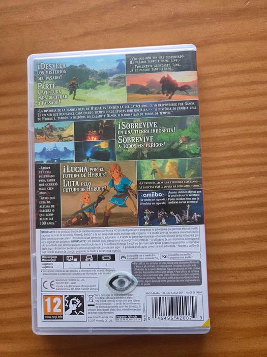 Zelda Breath of the Wild Nintedo Switch