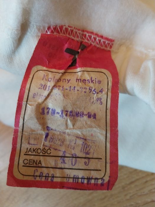Kalesony ciepłe z czasów prl-u