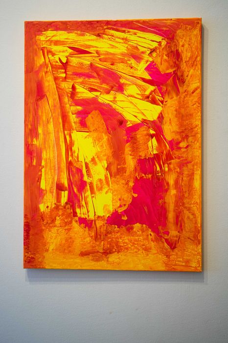 Abstrakcyjny obraz, Jacek Orzeł, akryl na płótnie, abstrakcja, sztuka