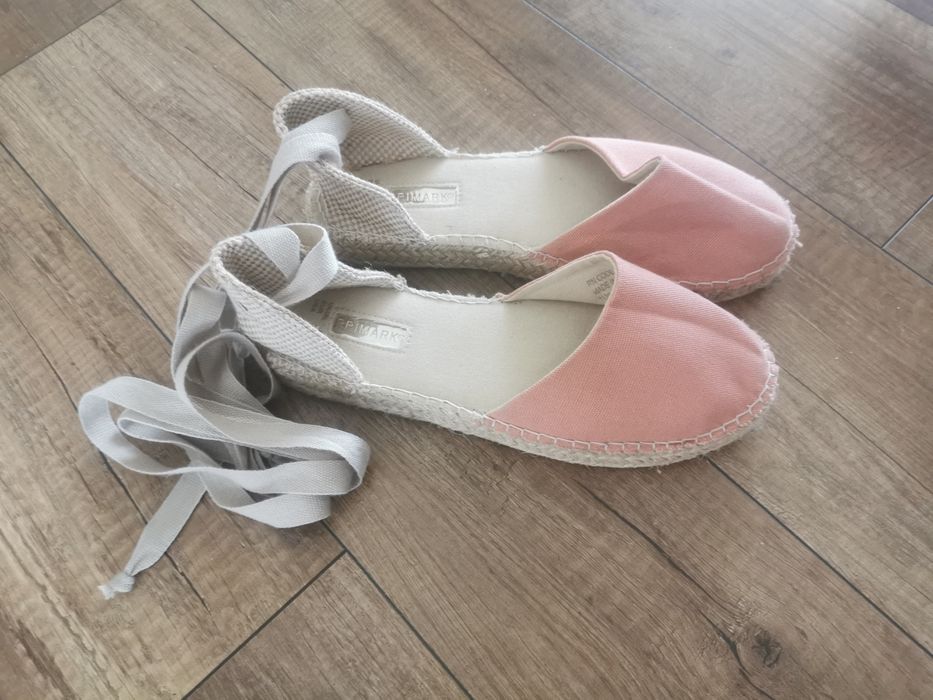 Espadryle Primark 38/39 bez róż