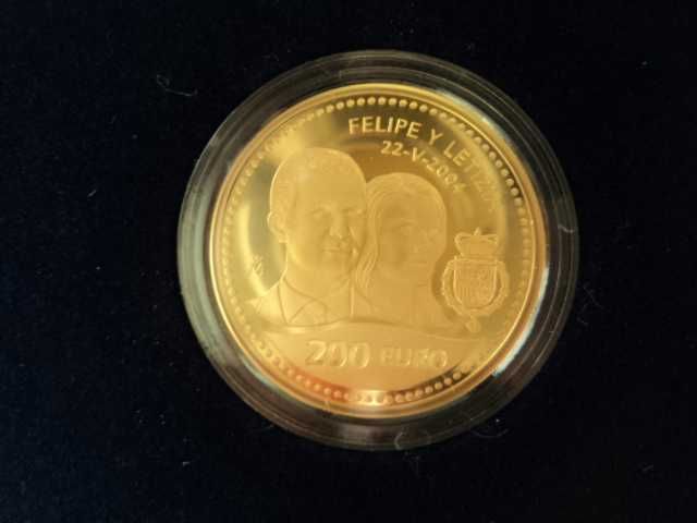 Moedas ouro e prata Bodas Reis de Espanha