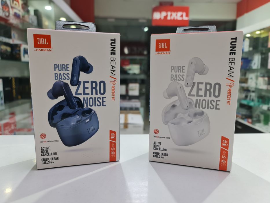 New JBL Tune Beam White Blue