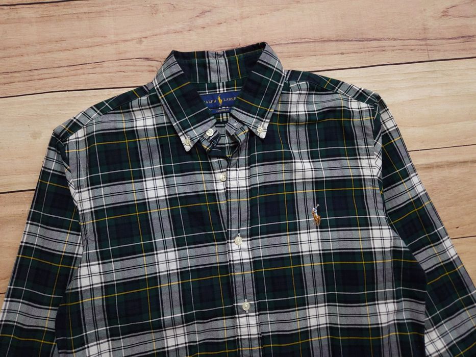 RALPH LAUREN Koszula Męska w Kratkę Custom Fit Logo r. S