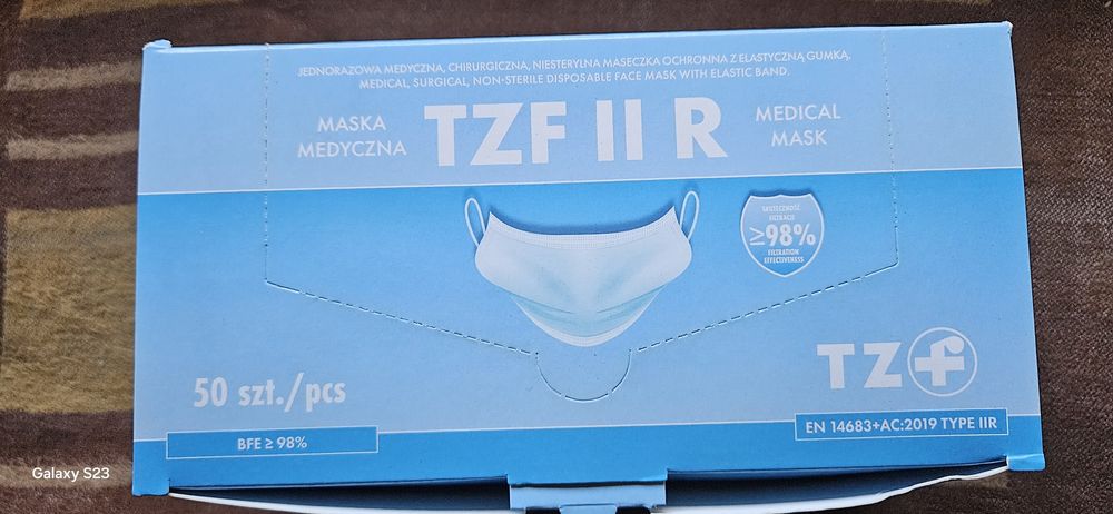 Maseczki medyczne TZF II R 50sztuk