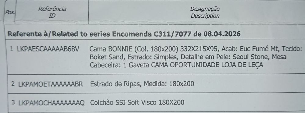 Cama Laskasas Premium 180x200 cm – Nova, + colchão Nunca Usados