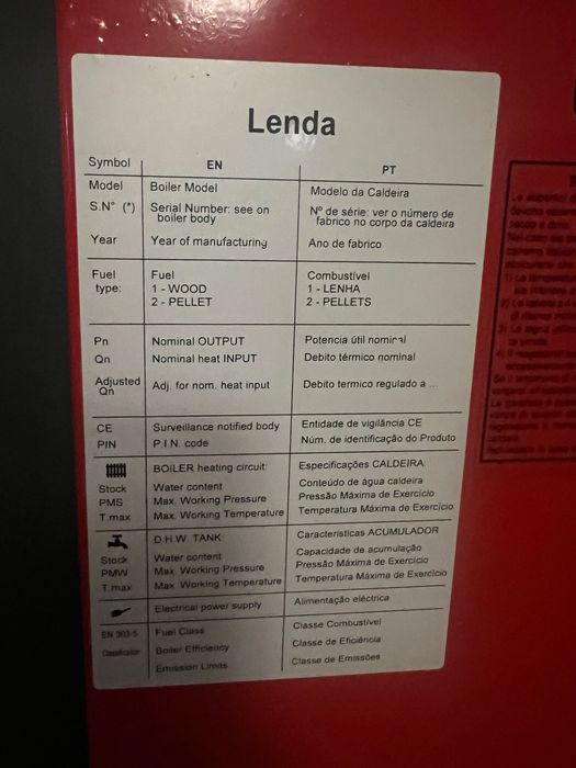 Caldeira champ invertida a lenha Unical