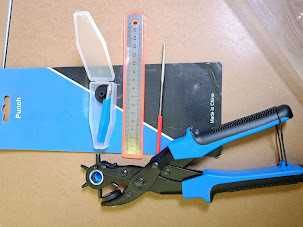 Alicate Furador de Cinto Profissional 25cm com Kit – Novo