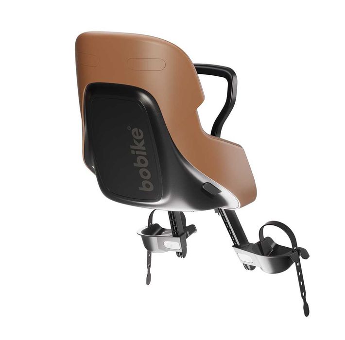 Przedni fotelik rowerowy z osłoną Bobike Exclusive Evolve Mini Brown