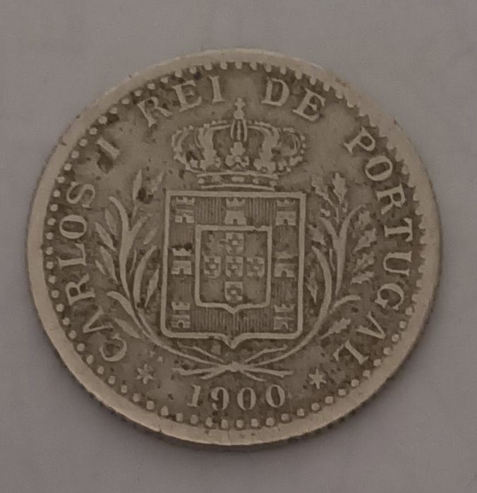 Moeda Monarquia 100 reis 1900