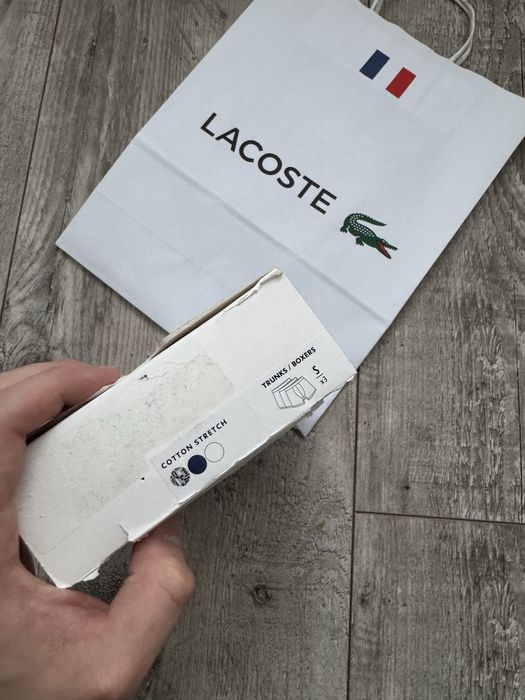 Bokserki meskie Lacoste 3-pak nowe S
