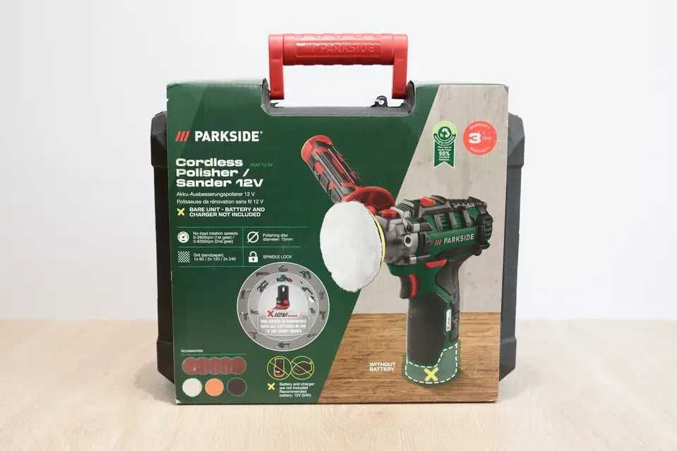 Акумуляторна полірувальна машинка Parkside PAAP 12 F6 /поліровка