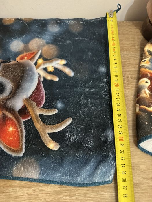 Dwie serwetki ściereczki świąteczne