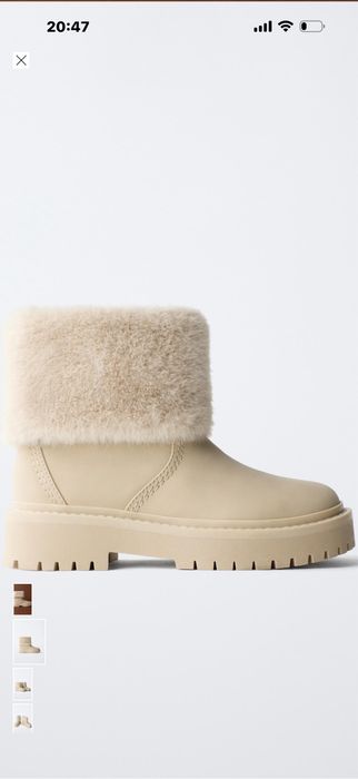 Черевики на хутрі,фірми Zara розмір 35