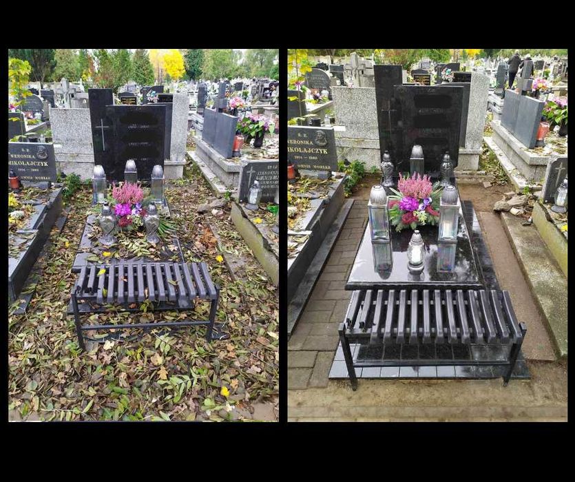 Całoroczne sprzątanie grobów/nagrobków Łódź i okolice