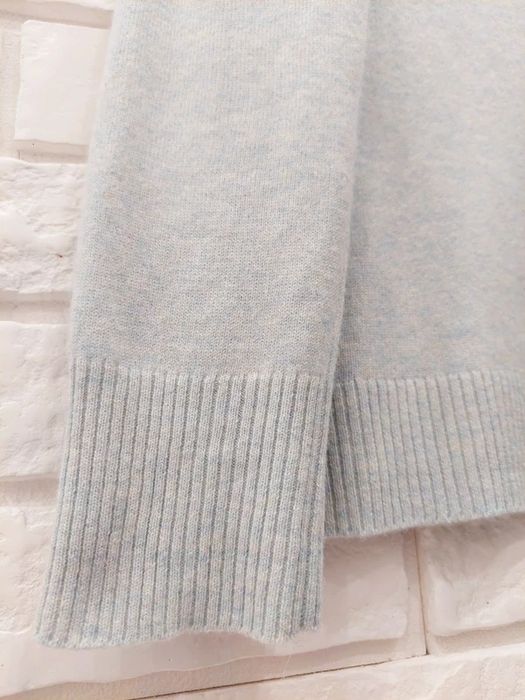 Sweter 100% kaszmir jasnoniebieski style