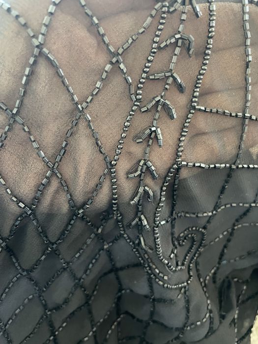 Narzutka. Szyfon z koralikami XL