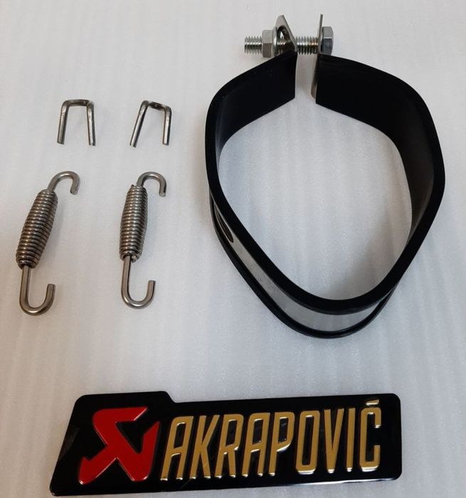 Мото глушитель прямоток Akrapovic Акрапович Carbon 38/51мм с наклейкой