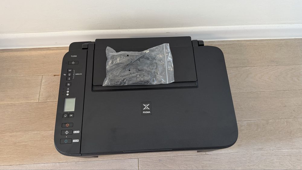 Drukarka Canon PIXMA TS3350 – sprawna, z nowym zasilaczem