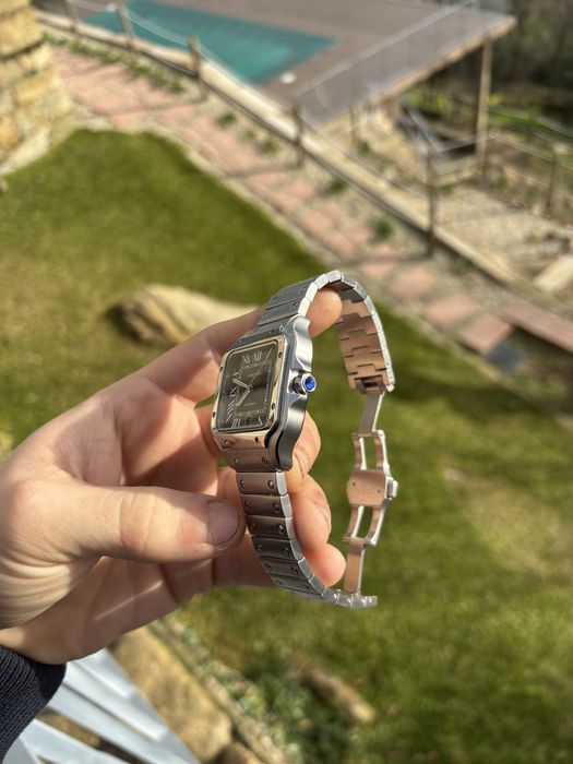 Cartier santos black dial