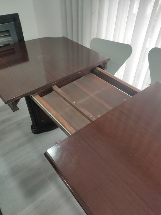 Mesa de jantar extensível madeira NEGOCIÁVEL