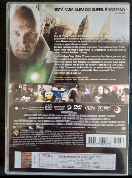 DVD o super homem o regresso