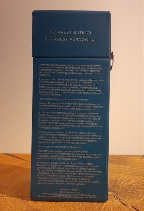 Regenerujący olejek do kąpieli Omorovicza Budapest 100 ml