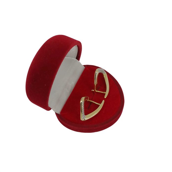 Cudowne Złote KOLCZYKI Z CYRKONIAMI 585 3.12G