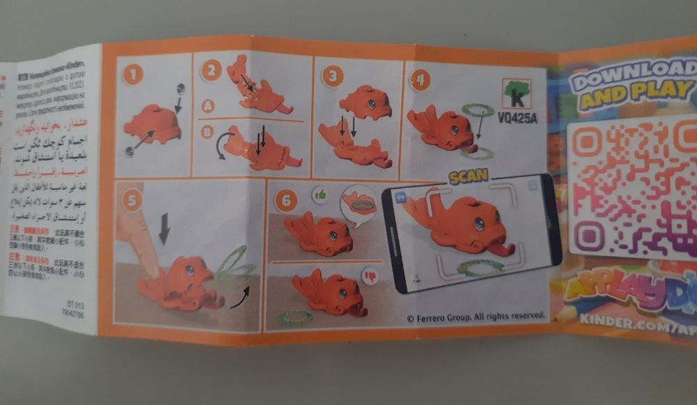 Brinquedos peixes ovo Kinder