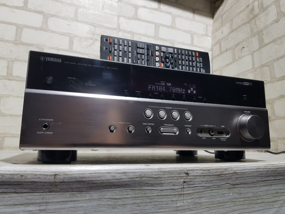 5.1 AV-ресивер Yamaha RX-V473 5×115Вт,AirPlay 4K USB HDMI DLNA