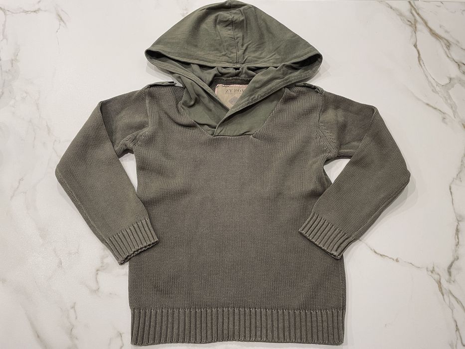 Camisola de malha com capuz (2 - 3 anos)