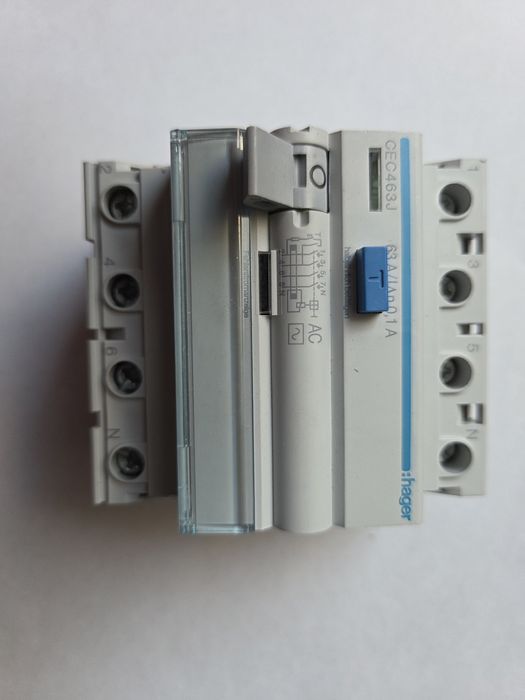HAGER CEC463J (63A 0,1A 4P) 3 sztuki