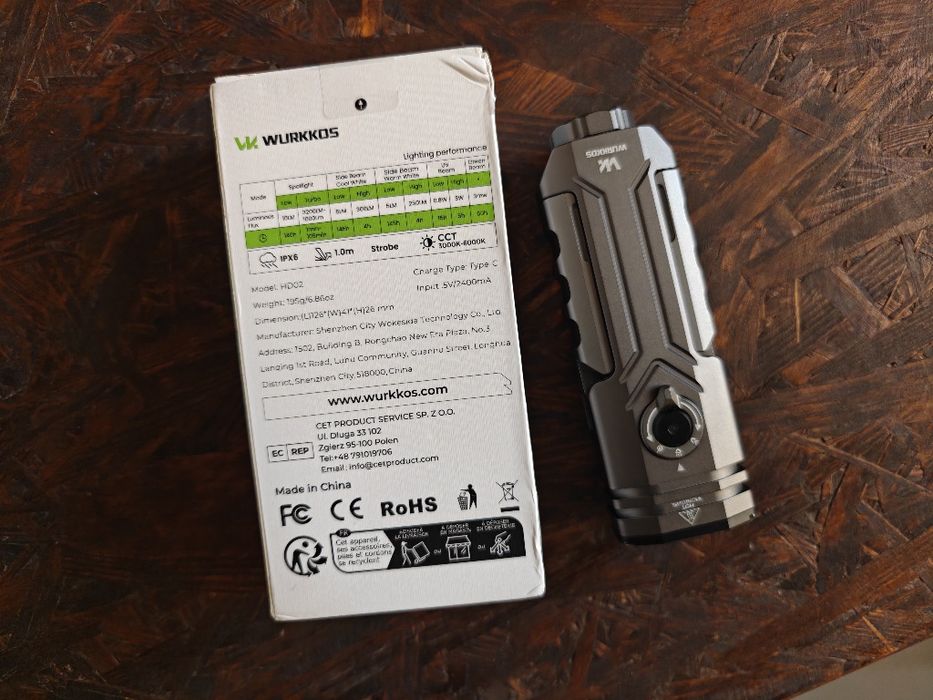 Latarka Wurkkos HD02, LED SFT70.2, LASER, UV